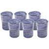 Craft Advisory Glassware|Short Hand Blown Tumbler in Indigo Mix, Set of 6