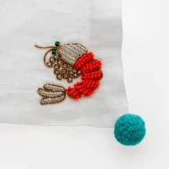 Joanna Buchanan Place Settings & Linens|Shrimp Cocktail Napkins