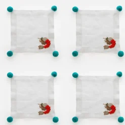 Joanna Buchanan Place Settings & Linens|Shrimp Cocktail Napkins