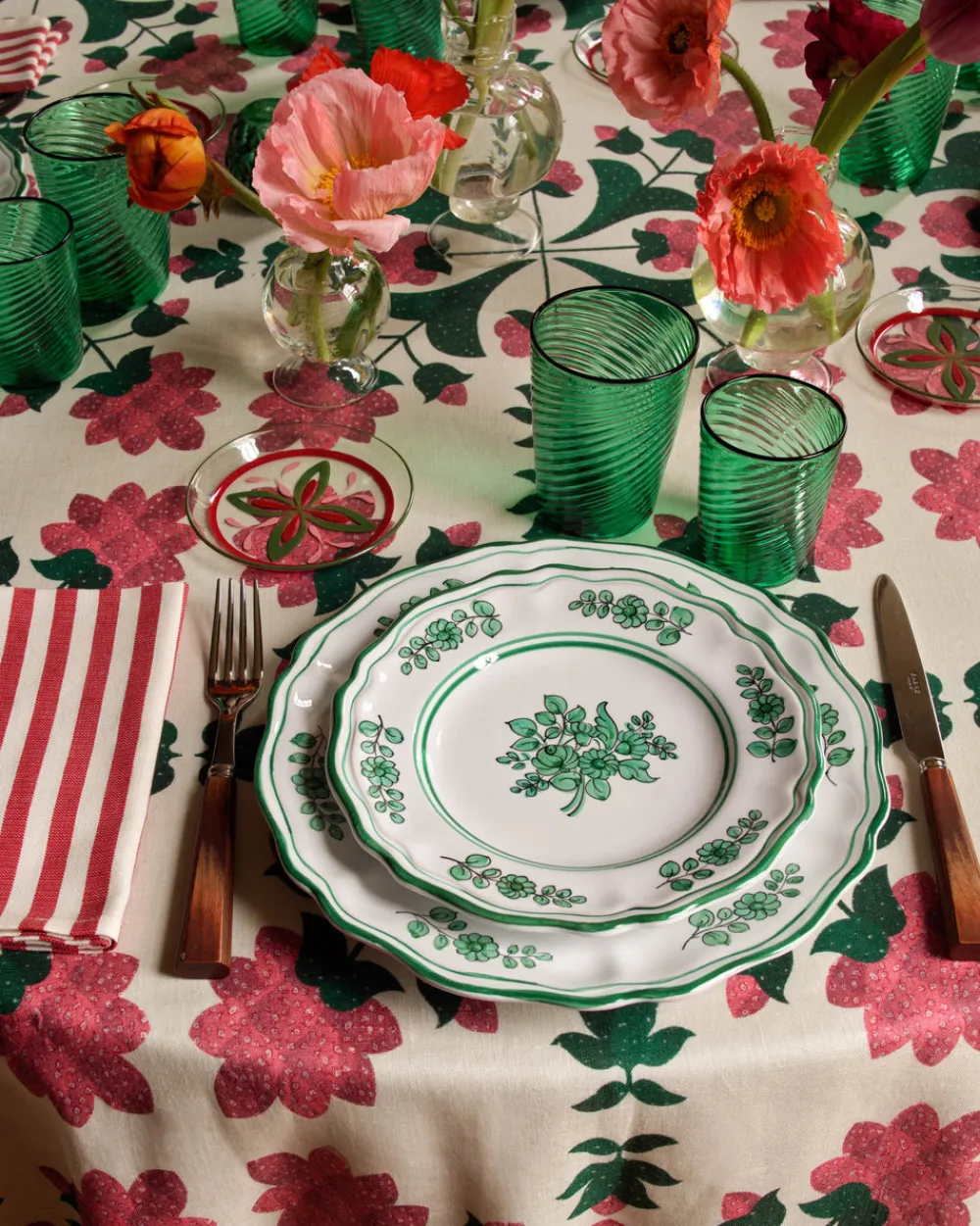 Cabana Dinnerware|Sicilia Dessert Plate in Green