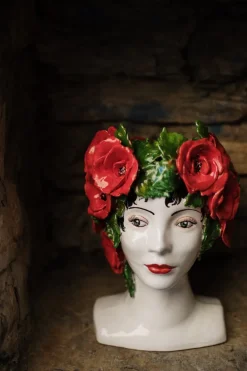 VIETRI Living|Décor|Sicilian Heads Poppies Head