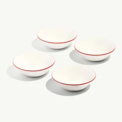 Made In Dinnerware|Side Bowls in Red Rim