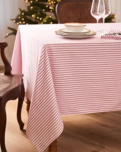 Petite Plume Place Settings & Linens|Signature Antique Red Ticking Table Linen