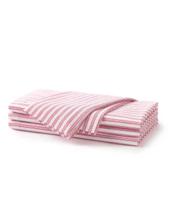 Petite Plume Place Settings & Linens|Signature Antique Red Ticking Table Linen