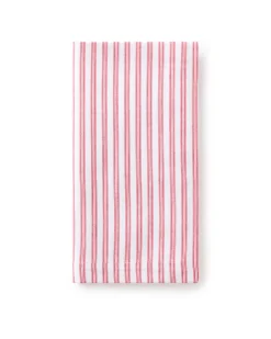 Petite Plume Place Settings & Linens|Signature Antique Red Ticking Table Linen