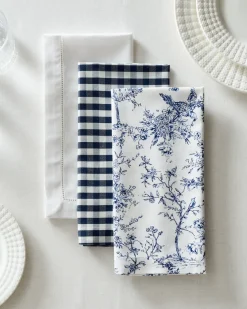 Petite Plume Place Settings & Linens|Signature Twill Napkin in Timeless Toile