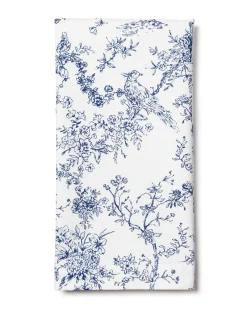 Petite Plume Place Settings & Linens|Signature Twill Napkins in Navy French Ticking, Set of 4