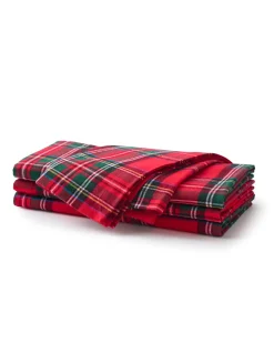 Petite Plume Place Settings & Linens|Signature Twill Napkins in Imperial Tartan