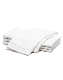 Petite Plume Place Settings & Linens|Signature Twill Napkins in Navy Gingham, Set of 4