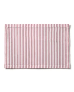 Petite Plume Place Settings & Linens|Signature Twill Placemats in Antique Red Ticking
