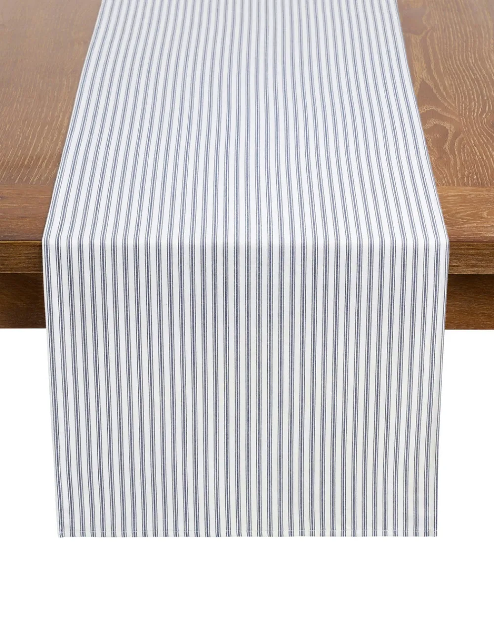 Petite Plume Place Settings & Linens|Signature Twill Runner in Navy French Ticking