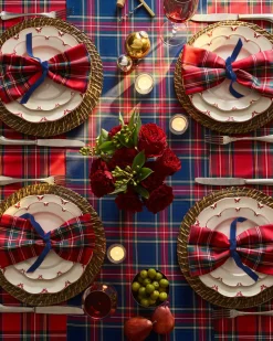 Petite Plume Place Settings & Linens|Signature Twill Tablecloth in Windsor Tartan