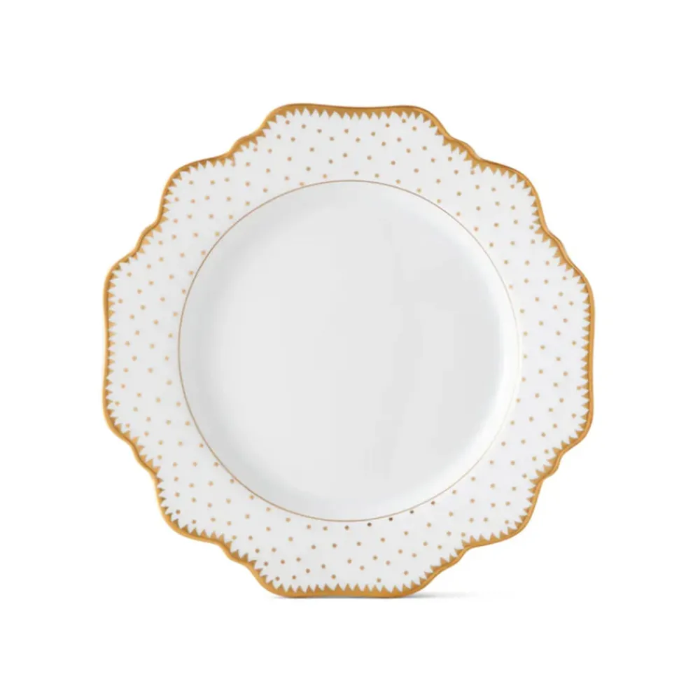 Anna Weatherley Dinnerware|Simply Anna Antique Polka B&B in White/Gold