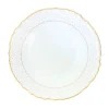 Anna Weatherley Dinnerware|Simply Anna Polka Open Vegetable Bowl in White/Gold
