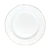 Anna Weatherley Dinnerware|Simply Anna Polka Rim Soup in White/Gold