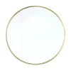 Anna Weatherley Dinnerware|Simply Elegant Dinner Plate in White/Gold