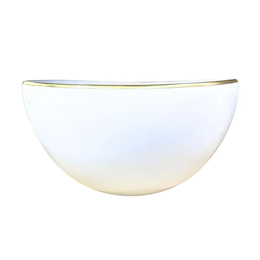 Anna Weatherley Dinnerware|Simply Elegant Open Vegetable Bowl in White/Gold