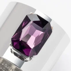 Joanna Buchanan Place Settings & Linens|Single Gem Napkin Ring in Amethyst, Set of Two