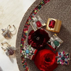 Joanna Buchanan Place Settings & Linens|Single Gem Napkin Rings, Set of Two