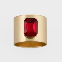 Joanna Buchanan Place Settings & Linens|Single Gem Napkin Rings, Set of Two