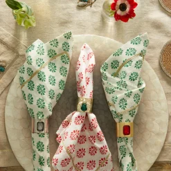 Joanna Buchanan Place Settings & Linens|Single Gem Napkin Rings, Set of Two