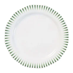 Juliska Dinnerware|Sitio Stripe Dinner Plate in Basil