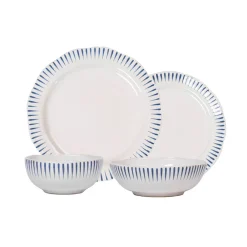 Juliska Dinnerware|Sitio Stripe 4-Piece Place Setting in Delft Blue