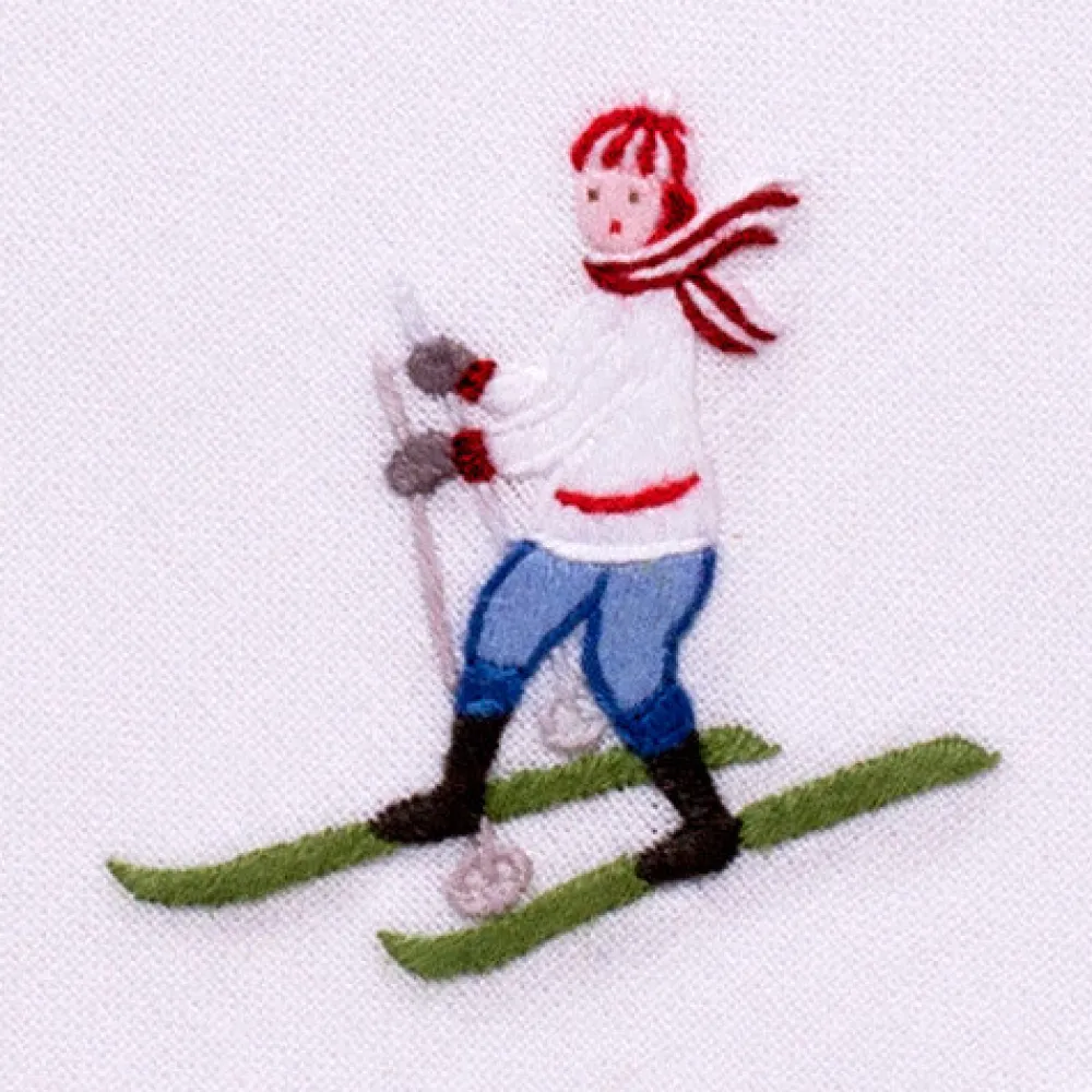 Henry Handwork Place Settings & Linens|Skiers Mix Set Cocktail Napkin Set