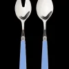 Late Afternoon Flatware|Sky Blue Salad Server Set