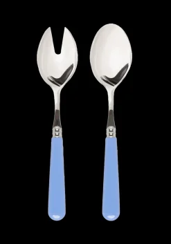 Late Afternoon Flatware|Sky Blue Salad Server Set