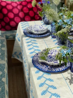 Carolina Irving and Daughters Place Settings & Linens|Sky Vine Tablecloth