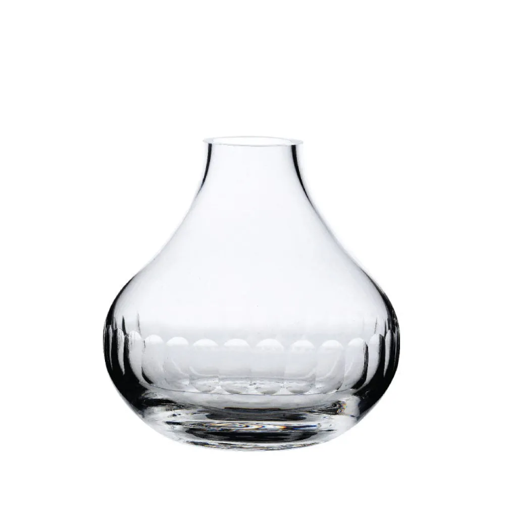 The Vintage List Glassware|Small Crystal Vase with Lens Design