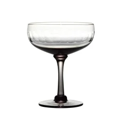 The Vintage List Glassware|Smoky Cocktail Glasses With Lens Design, Set of 4