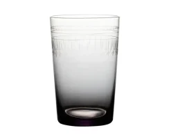 The Vintage List Glassware|Smoky Tumblers With Ovals Design, Set of 4