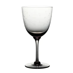 The Vintage List Glassware|Smoky Wine Glasses With Stars Design, Set of 4