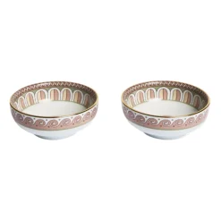 La DoubleJ Dinnerware|Snack Bowl in Napoli Dusty Pink, Set of 2