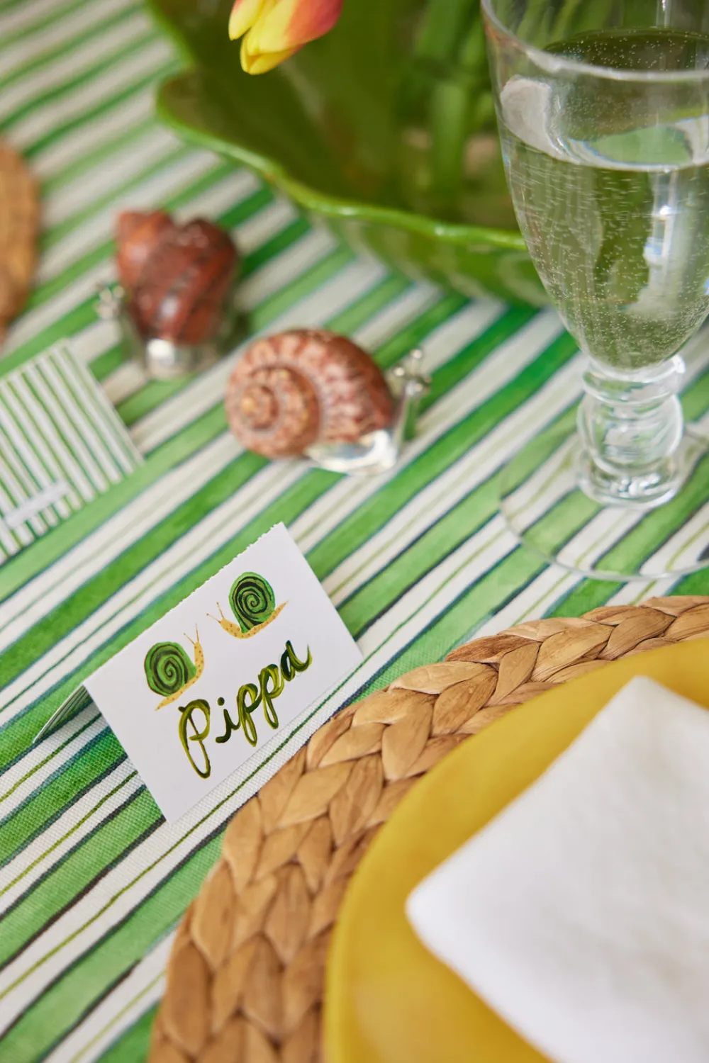 Catherine Owen Design Place Settings & Linens|Snail Place Cards, Set of 12