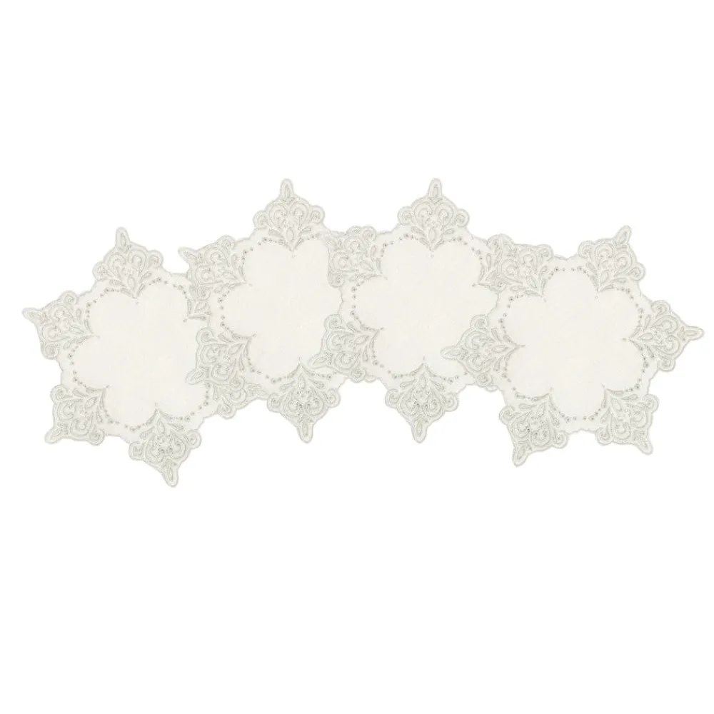 Chefanie Place Settings & Linens|Snowflake Cocktail Napkins, Set of 4