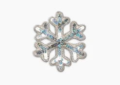 Henry Handwork Place Settings & Linens|Snowflake Silver Ornament