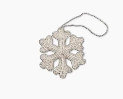 Henry Handwork Place Settings & Linens|Snowflake Silver Ornament