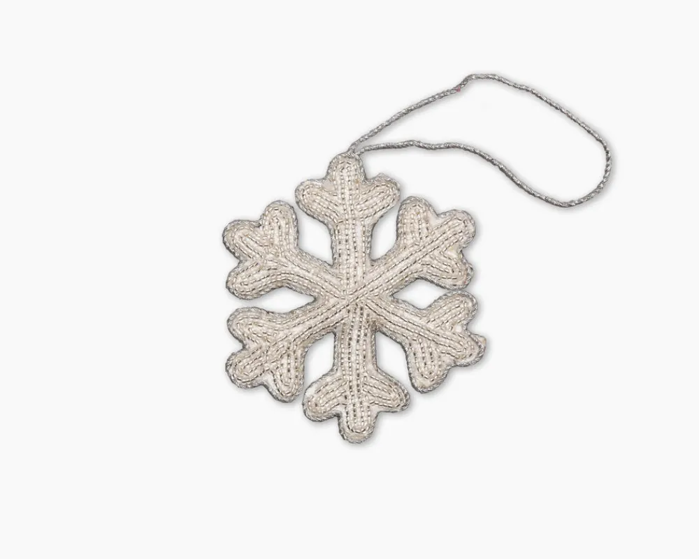 Henry Handwork Place Settings & Linens|Snowflake Silver Ornament