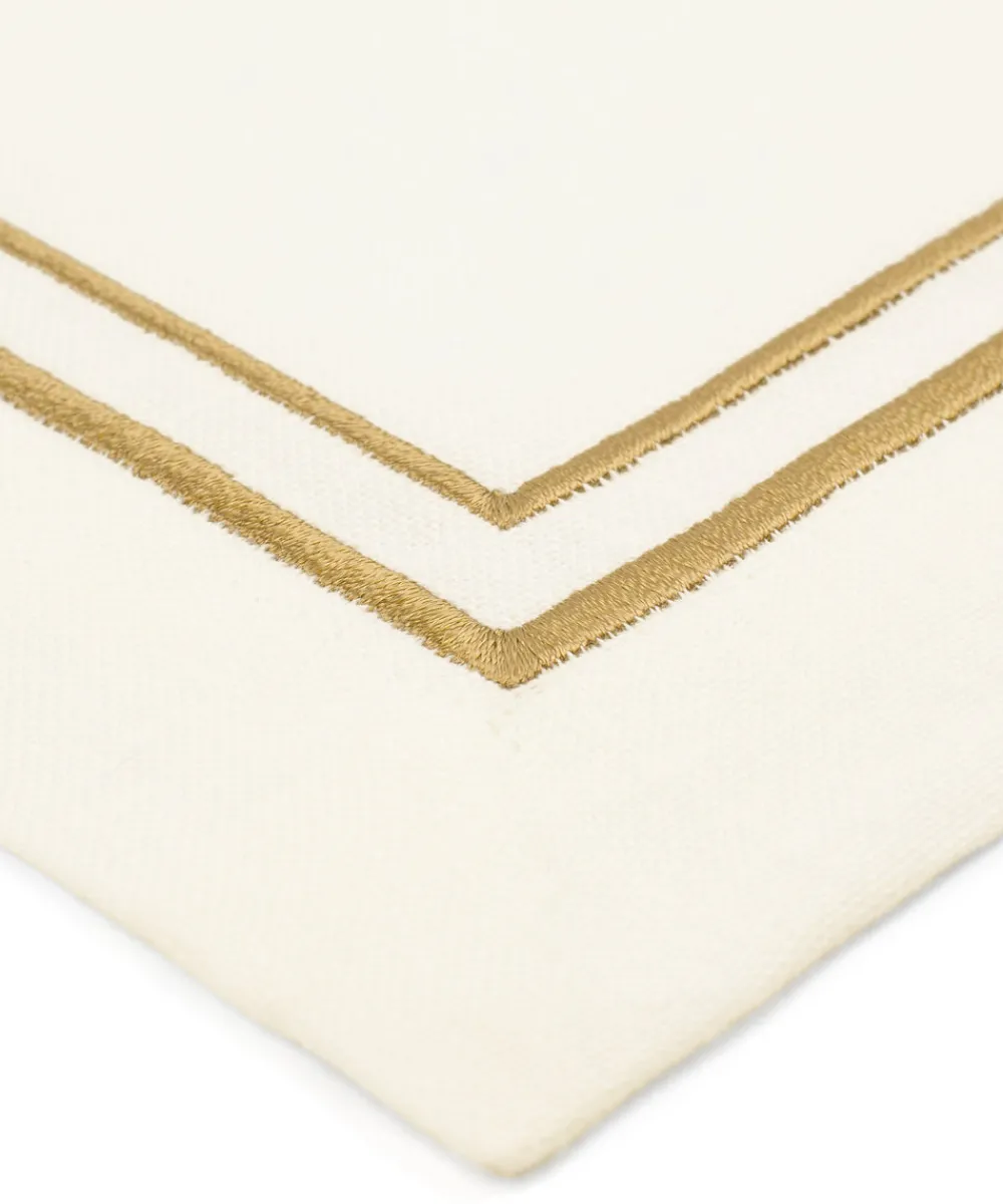 Rebecca Udall Place Settings & Linens|Sophie Classic Two Cord Napkin in Antique Gold