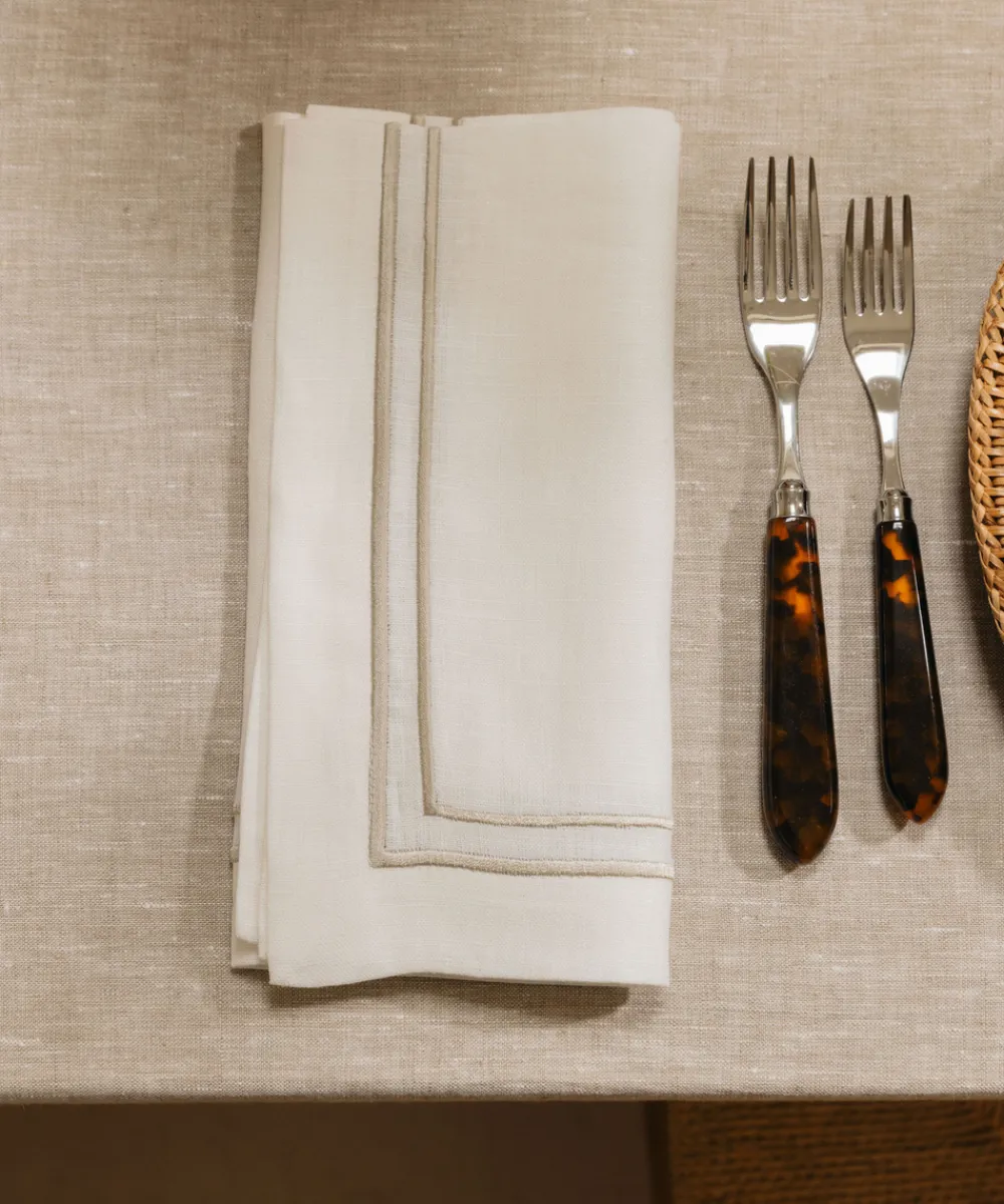 Rebecca Udall Place Settings & Linens|Sophie Classic Two Cord Napkin in Natural