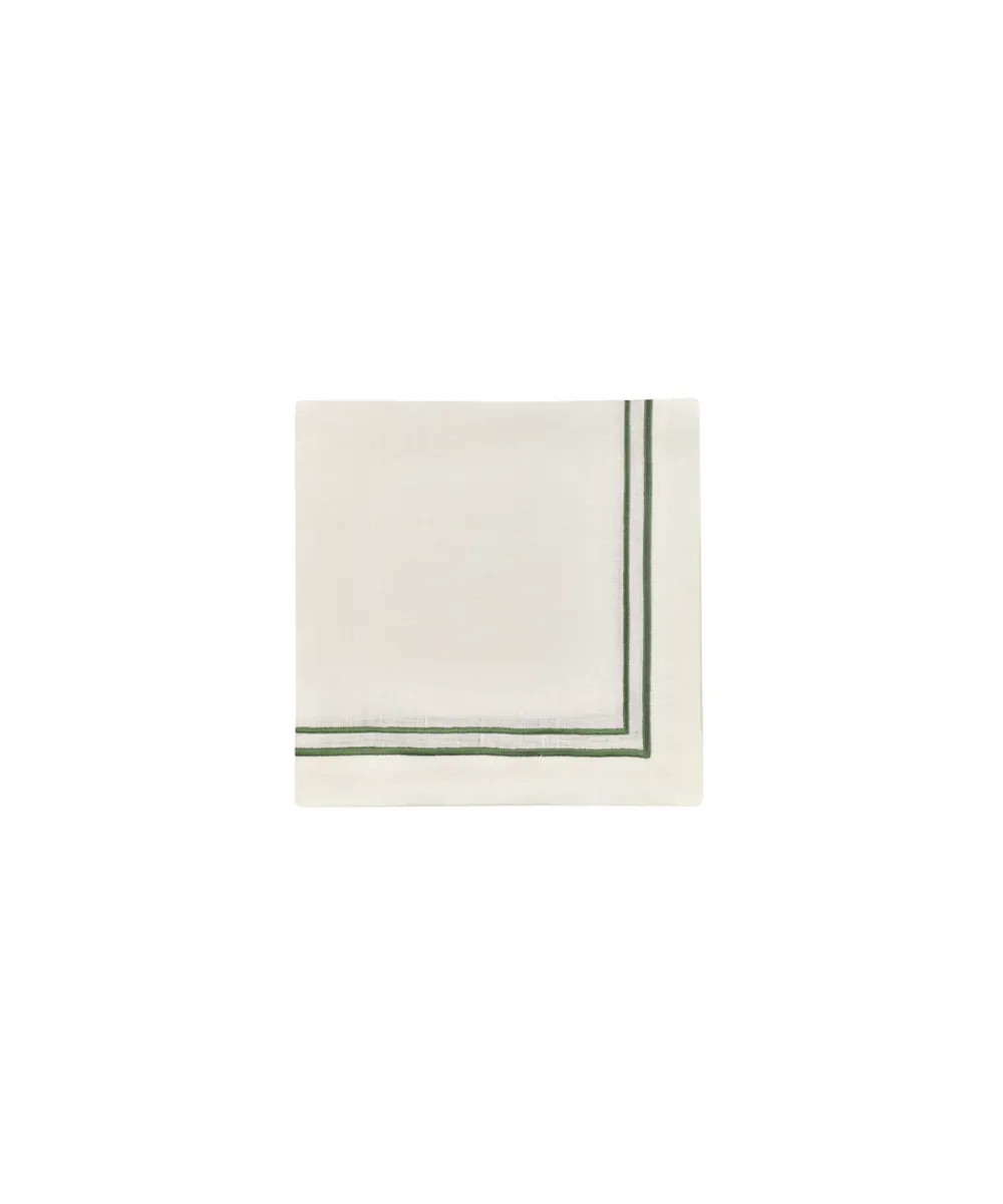 Rebecca Udall Place Settings & Linens|Sophie Classic Two Cord Napkin in Moss Green