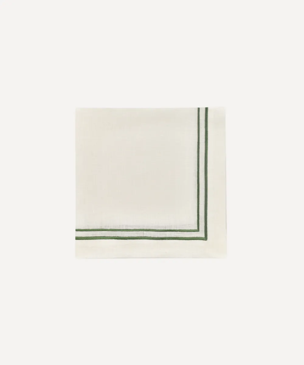 Rebecca Udall Place Settings & Linens|Sophie Classic Two Cord Napkin in Moss Green