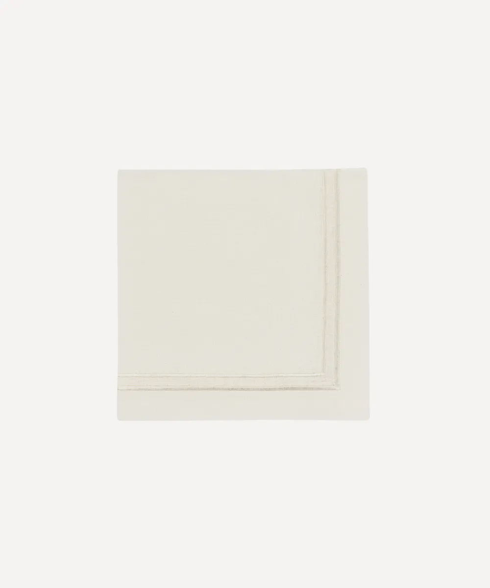 Rebecca Udall Place Settings & Linens|Sophie Classic Two Cord Napkin in White