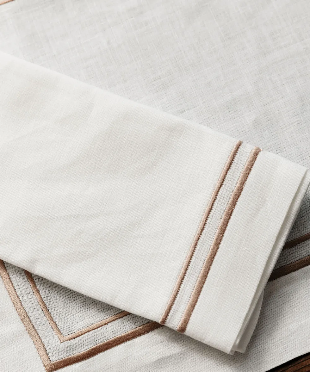 Rebecca Udall Place Settings & Linens|Sophie Classic Two Cord Napkin in Dusky Pink