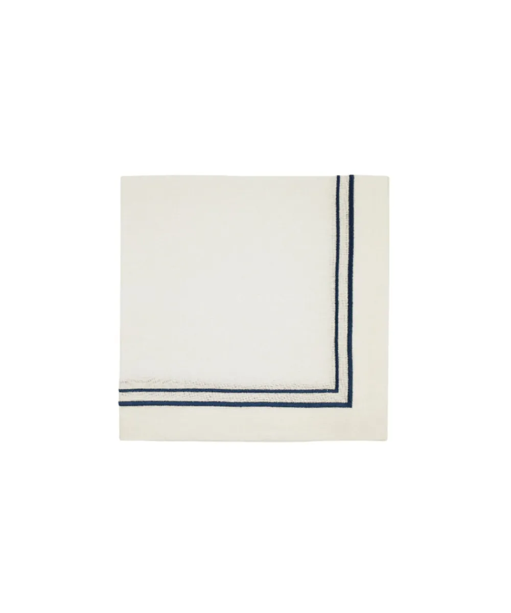Rebecca Udall Place Settings & Linens|Sophie Classic Two Cord Napkin in Midnight Blue
