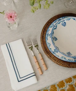 Rebecca Udall Place Settings & Linens|Sophie Classic Two Cord Napkin in Midnight Blue