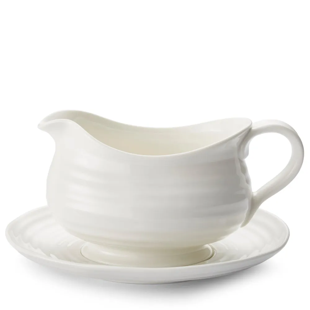 Portmeirion Dinnerware|Sophie Conran Gravy Boat with Stand